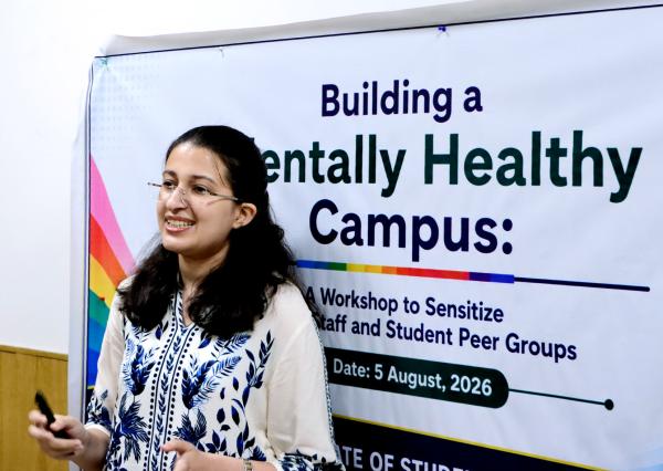 Dr. Darpan Kaur Aulakh, who delivered engaging and interactive presentations on mental health awareness, recognizing the early signs of emotional distress, managing stress and anxiety, building emotional resilience, and fostering empathy and peer support